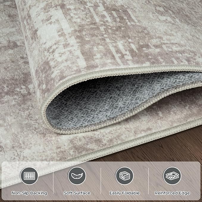 8x10 Area Rugs for Living Room Rug Washable: Modern Large Rug for Dining Room - Image 4