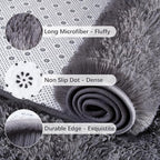 Chicrug Soft Runner Rugs for Bedroom Living Room Plush Fluffy Rug 2x8 Feet - Image 6