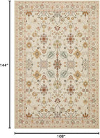 Rugxara Large 9X12 Rugs for Living Room Bedroom, Washable Rug, Vintage Boho - Image 2