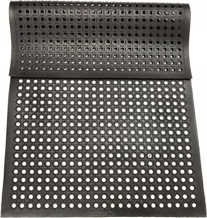 Uniboho Outdoor Rubber Floor Mats Anti Slip Restaurant Commercial Kitchen - Image 5