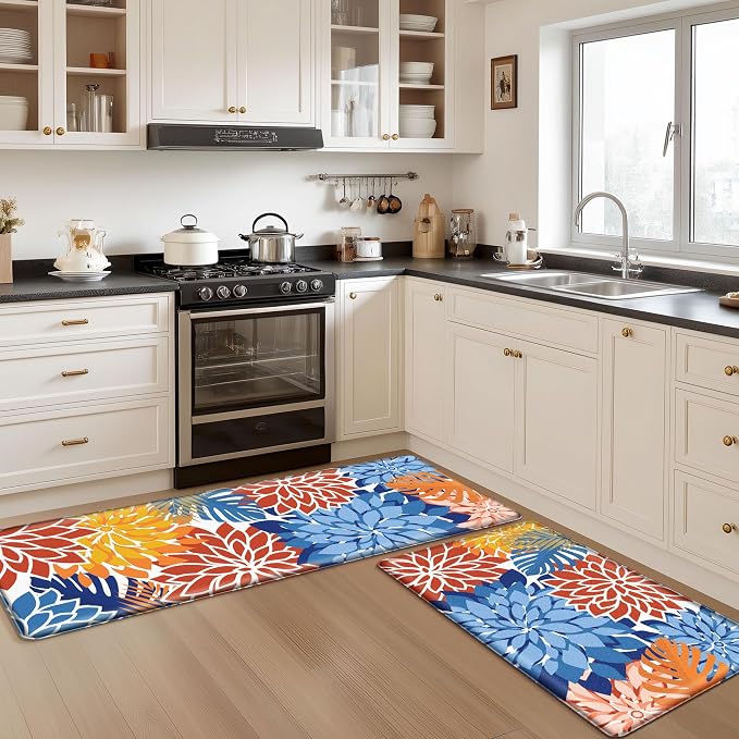 Arenarug Kitchen Mats for Floor 2PCS Cushioned Anti Fatigue Kitchen Mats - Image 8