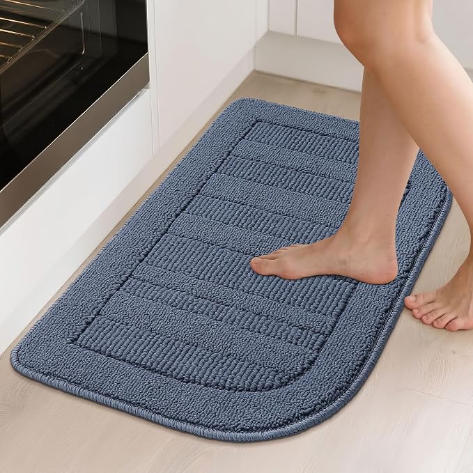 BEQHAUSE 30x18 Inch Kitchen Rug Mat Durable Kitchen Rugs Non-Slip Washable - Image 2