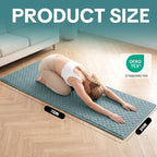 MABOZOO Cotton Yoga Mat, Non-Slip Breathable Yoga Rug - Image 2