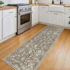 KILOCOCO Hallway Runner 2x6 Rug Runner Printed Vintage Floral Washable Kitchen - Image 2