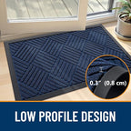 OLANLY Front Door Mat Outside Entrance 71x23, Heavy Duty Sturdy Natural Rubber - Image 4
