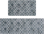 FRESHMINT Kitchen Mat Set of 2, Anti-Fatigue Cushioned Kitchen Mats by FRESHMINT