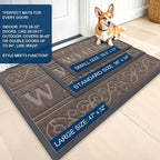 OLANLY Welcome Door Mat Indoor Outdoor Entrance, Heavy Duty Sturdy Front Door - Image 3