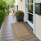 Easy Jute Front Door Mat, 2.6x4 Washable Entryway Rug Non Slip Small Kitchen Rug - Image 8
