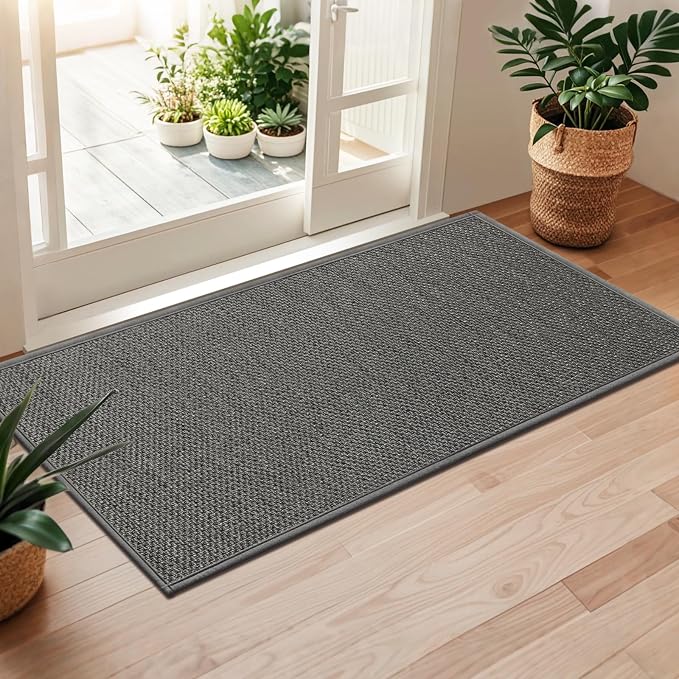 LEKEEPGO Door Mat 24"x47", Non Slip Door Mat Indoor Entrance, Rubber Backing by LEKEEPGO
