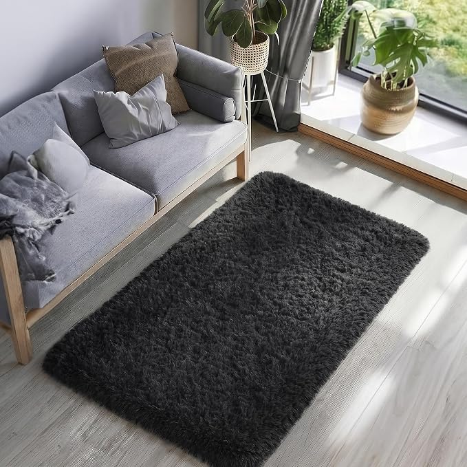 Ophanie Runner Rug for Hallway, 3x6 Washable Non-Slip Fluffy Soft Bedside Rugs - Image 6