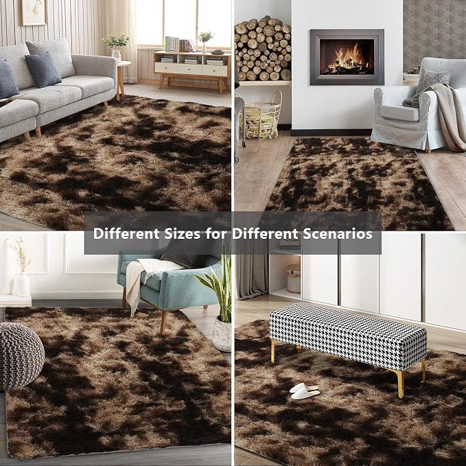 Shag Area Rugs for Bedroom Living Room, 5X8 Ultra Soft Fluffy Area Rugs for Dorm - Image 8