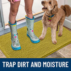 Smiry Dog Door Mat for Muddy Paws 36x24, Absorbent Dirt Trapper, Non-Slip - Image 3
