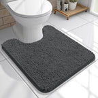 OLANLY Toilet Rugs U-Shaped 20x20, Extra Soft Absorbent Chenille Contour by OLANLY