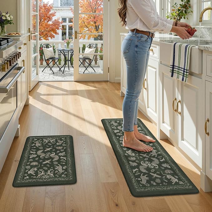LEEVAN Anti Fatigue Mats for Kitchen Floor Non-Slip, Cushioned Kitchen Mats for - Image 8
