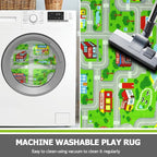 Capslpad Green Car Road Kid Rug Carpet Playmat - Image 7
