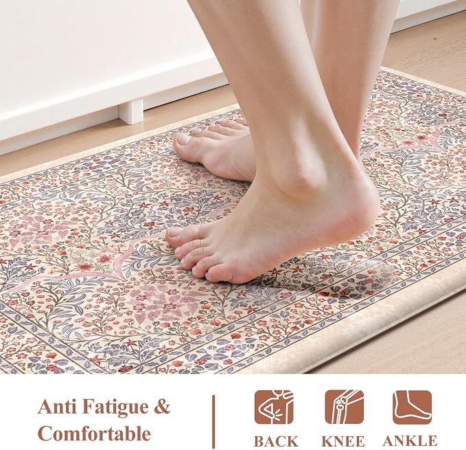 Collive Anti Fatigue Mats for Kitchen Floor, Cushioned Comfort Kitchen Rugs - Image 3