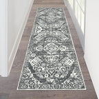 HEBE Hallway Runner Rug 2'x6' Washable Vintage Distressed Area Rugs Non Slip by HEBE