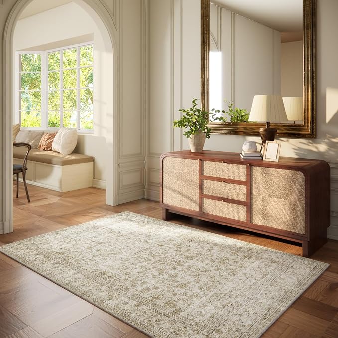 Machine Washable Throw Rugs for Entryway: Door Mat Indoor Entrance 4x6 Rug - Image 6