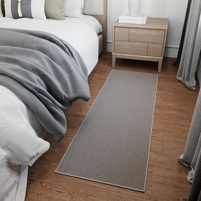 Ottomanson Hallway Runner Rug 1'10" x 6' Non Slip Solid Area Rugs Easy to Clean - Image 11