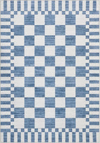 GarveeHome 8×10 Area Rugs for Living Room, Dark Blue Checkered Rug，Modern - Image 5
