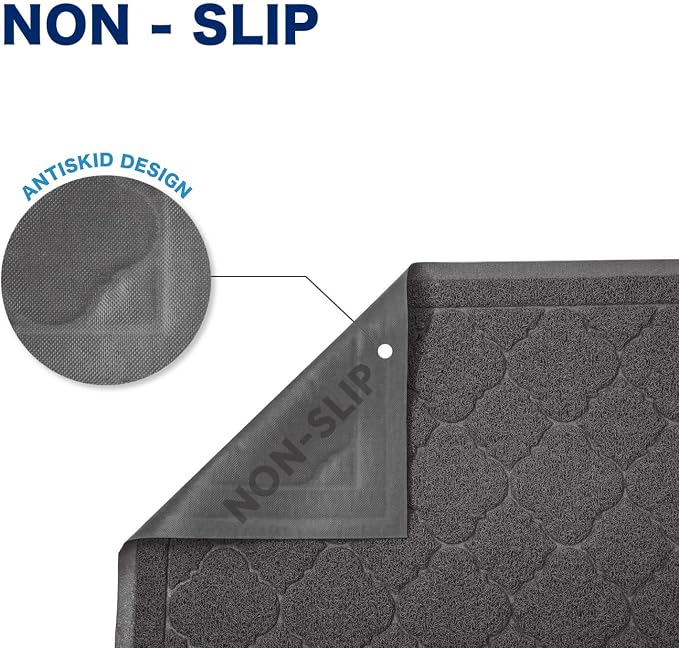 WePet Cat Litter Box Mat, Kitty Premium PVC Pad, Durable Trapping Rug, - Image 3