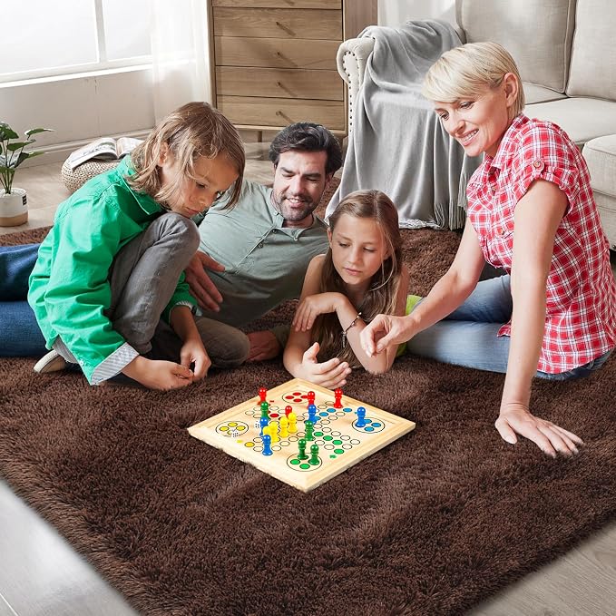 Shag Runner Rug for Bedroom Living Room 3x7 Upgrade Non-Slip Fluffy Soft - Image 8