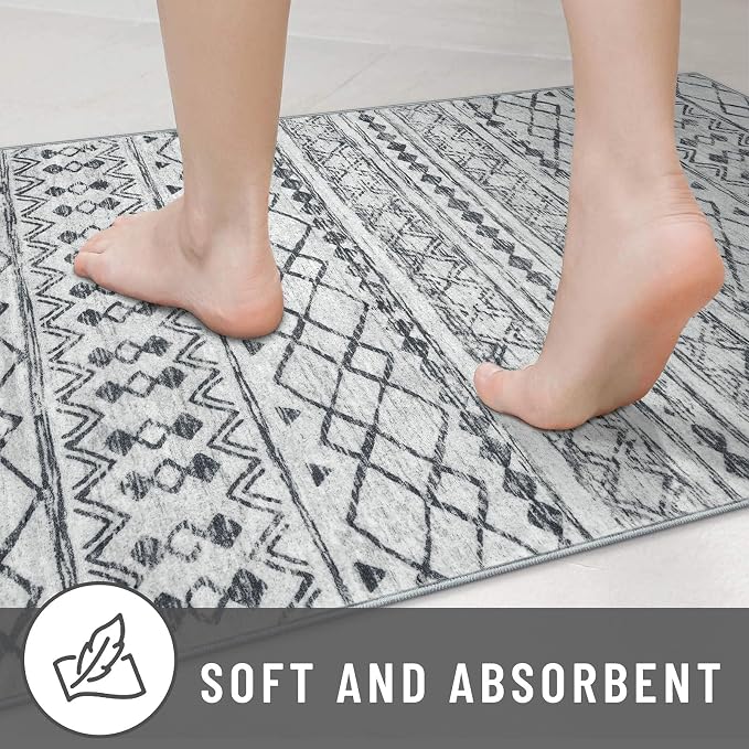 KUTA Moroccan Rugs for Entryway, Non-Slip Washable Ultra Soft Hallway Runner Rug - Image 6