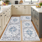Ileading Boho Kitchen Rugs Set of 3 Washable Kitchen Mats - Image 6