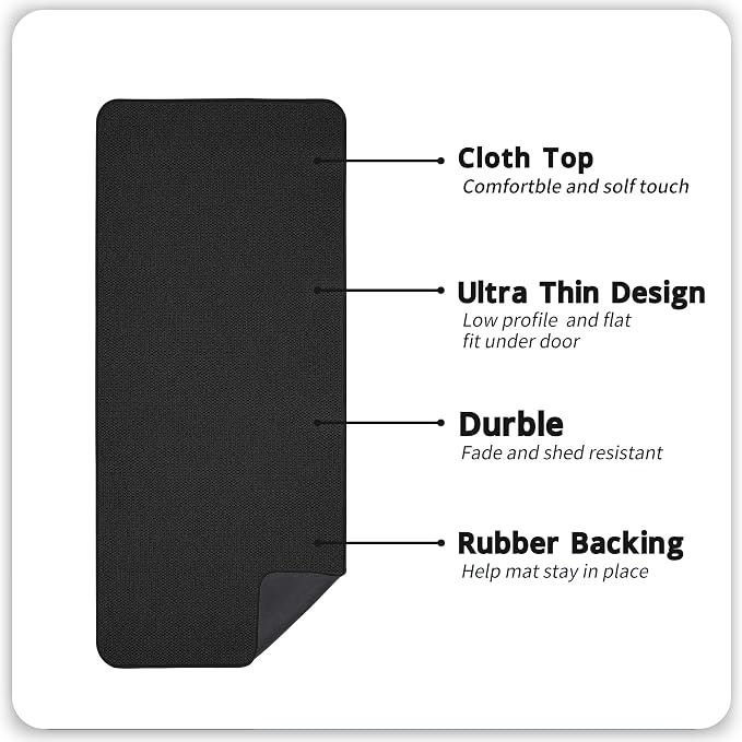 Bosap Bath Mat, Ultra Thin Bathroom Runner Rugs, Large Bath Mats - Image 2