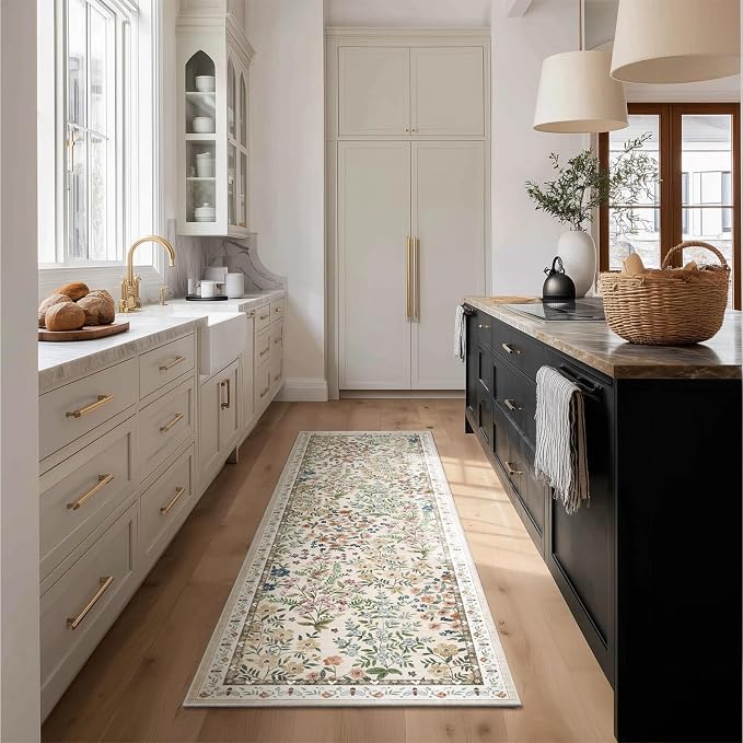 Washable Kitchen Rug Runners for Hallways: 2'x6' Bedroom Rug Non Slip Low-Pile - Image 7