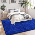 9x12 Blue Area Rugs for Living Room, Large Fluffy Shag Rug for Bedroom Boys - Image 3