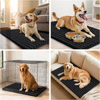 Smiry Dog Door Mat for Muddy Paws 59x35, Absorbent Dirt Trapper, Non-Slip - Image 7