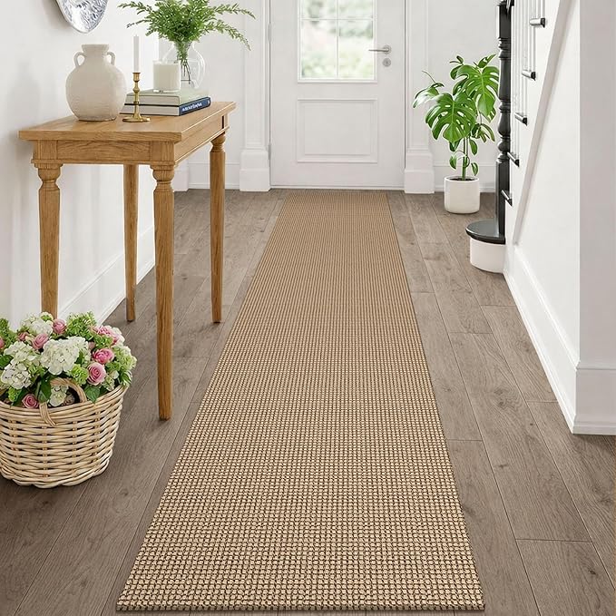 KOZYFLY Runners Rugs for Hallway 2x10, Washable Runner Rug, Woven Non Slip by KOZYFLY