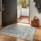 Machine Washable Entryway Throw Rug: Door Mat Indoor Entrance 2x3 Rug Boho - Image 2