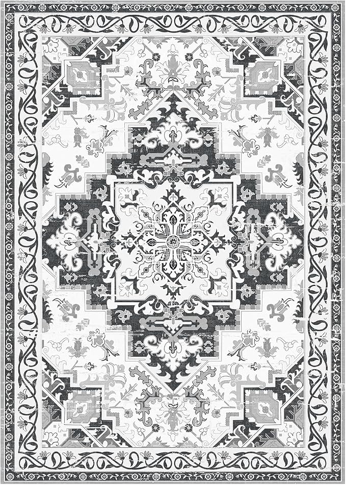 Rugflix 6x9 Area Rug for Living Room, Machine Washable Area Rugs - Image 9