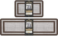 Mattitude Kitchen Mats Set of 2 Cushioned Rugs 0.47 inch Thick Anti-Fatigue Mats by Mattitude