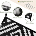 OPPODREAM Outdoor Rug 5x7 Ft, Waterproof Outdoor Plastic Straw Rug - Image 6