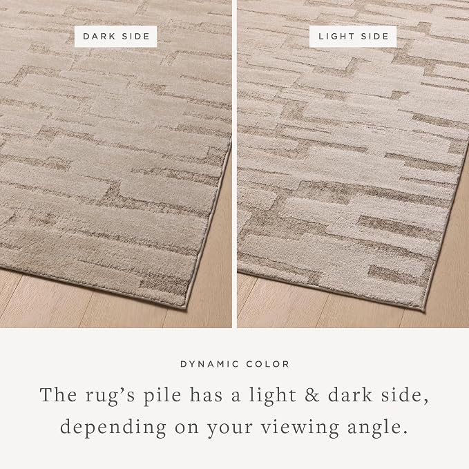 Loloi Amber Lewis Monty Collection MOT-04 Taupe/Beige 9'-2" x 13', .50" Pile - Image 3