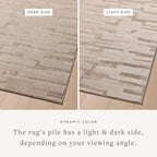 Loloi Amber Lewis Monty Collection MOT-04 Taupe/Beige 5'-3" x 7'-6", .50" Pile - Image 4