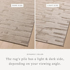 Loloi Amber Lewis Monty Collection MOT-04 Taupe/Beige 6'-7" x 9'-3", .50" Pile - Image 4