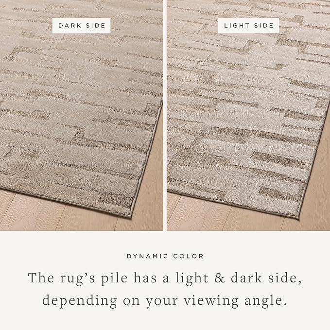Loloi Amber Lewis Monty Collection MOT-04 Taupe/Beige 2'-7" x 10'-0", .50" Pile - Image 3