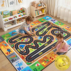 RogaraRace Track Rugs for Kids, Car Track Play Mat by Unknown