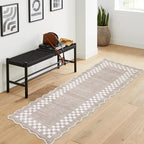 Washable Runner Rug 2x10 Modern Bordered Hallway Runner Rug Non Slip Kitchen by GarveeHome
