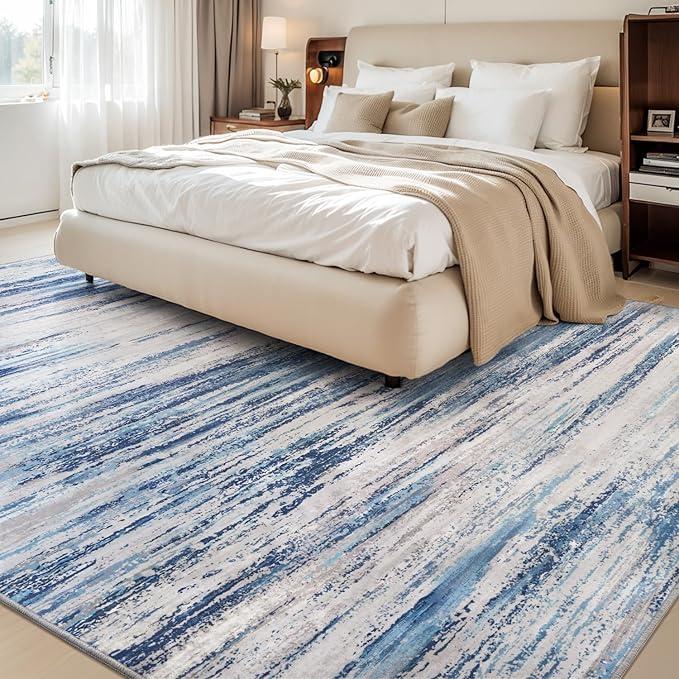 tchdio 5x7 Area Rugs for Living Room, Machine Washable Rug Modern Abstract Area - Image 2