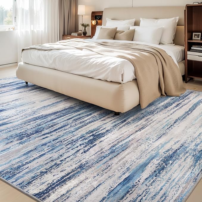 tchdio 8x10 Area Rugs for Living Room, Machine Washable Rug Modern Abstract - Image 2