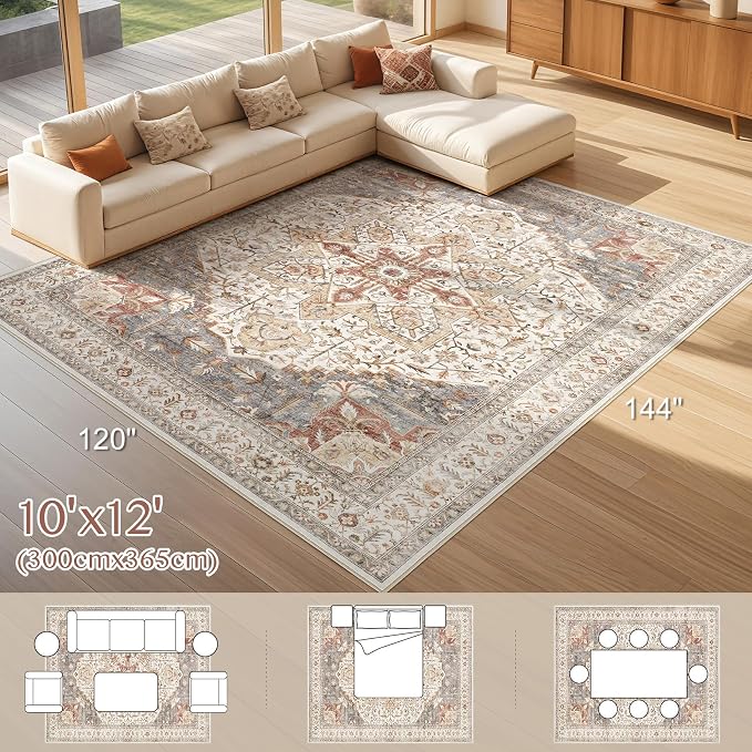 Tortania Area Rug Living Room Rugs - Image 8
