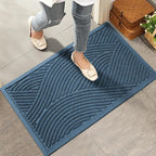 HIYARD Sturdy Front Door Mat, Absorbent Muddy Dirt Resist Welcome Door Mats by HIYARD
