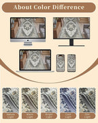 Madane 6x9 Area Rugs for Living Room, Stain Resistant Washable Rugs, Non-Slip - Image 9