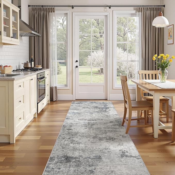 DMOYEST 3x10 Washable Runner Rug, Non Slip Low Pile Carpet Runner - Image 3