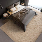 BENRON Soft Fluffy Rugs for Living Room 8 x 10 Light Tan, Extra Large Area Rug - Image 5